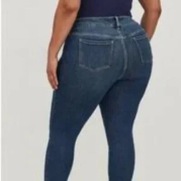 TORRID jegging dark wash skinny denim high rise jeans size 20T tall - Picture 2 of 9